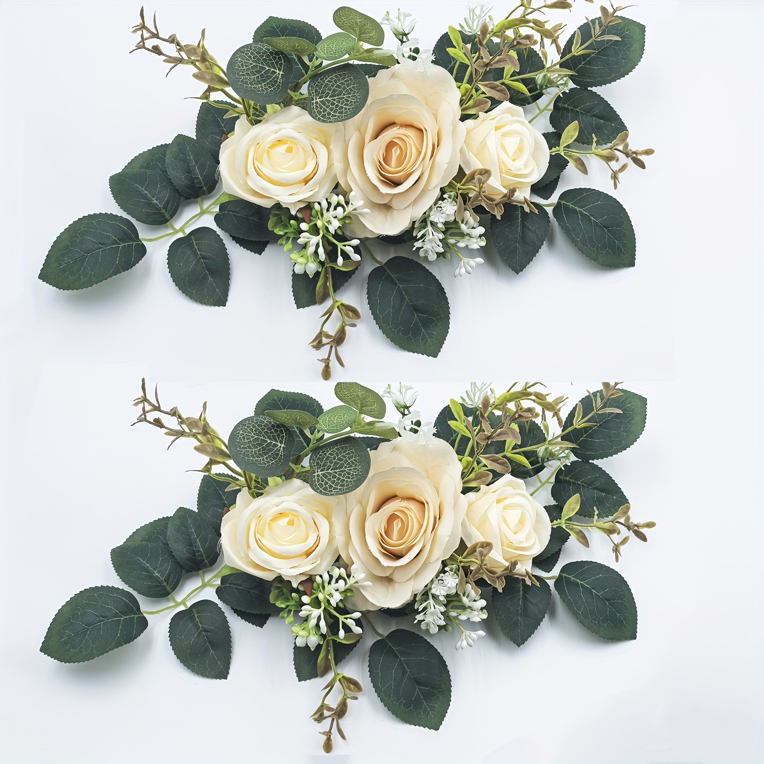 Sillas transfronterizas flores hechas a mano diy productos terminados festivales de bodas diseño de mesa de comedor de hotel decoración de escena de flores de simulación