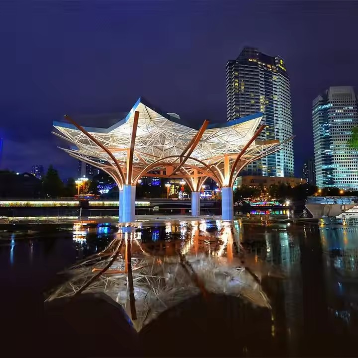 Скульптура павильона из нержавеющей стали