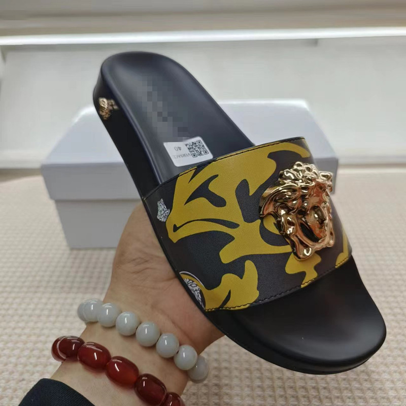 欧洲站美人头拖鞋男2023夏季新款时尚一字拖休闲外穿沙滩情侣凉拖