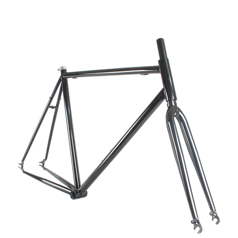 高性能 700C 固定ギアクロムモリブデン鋼トラック自転車シングルスピードフレーム炭素鋼フォークロードバイク競技|undefined