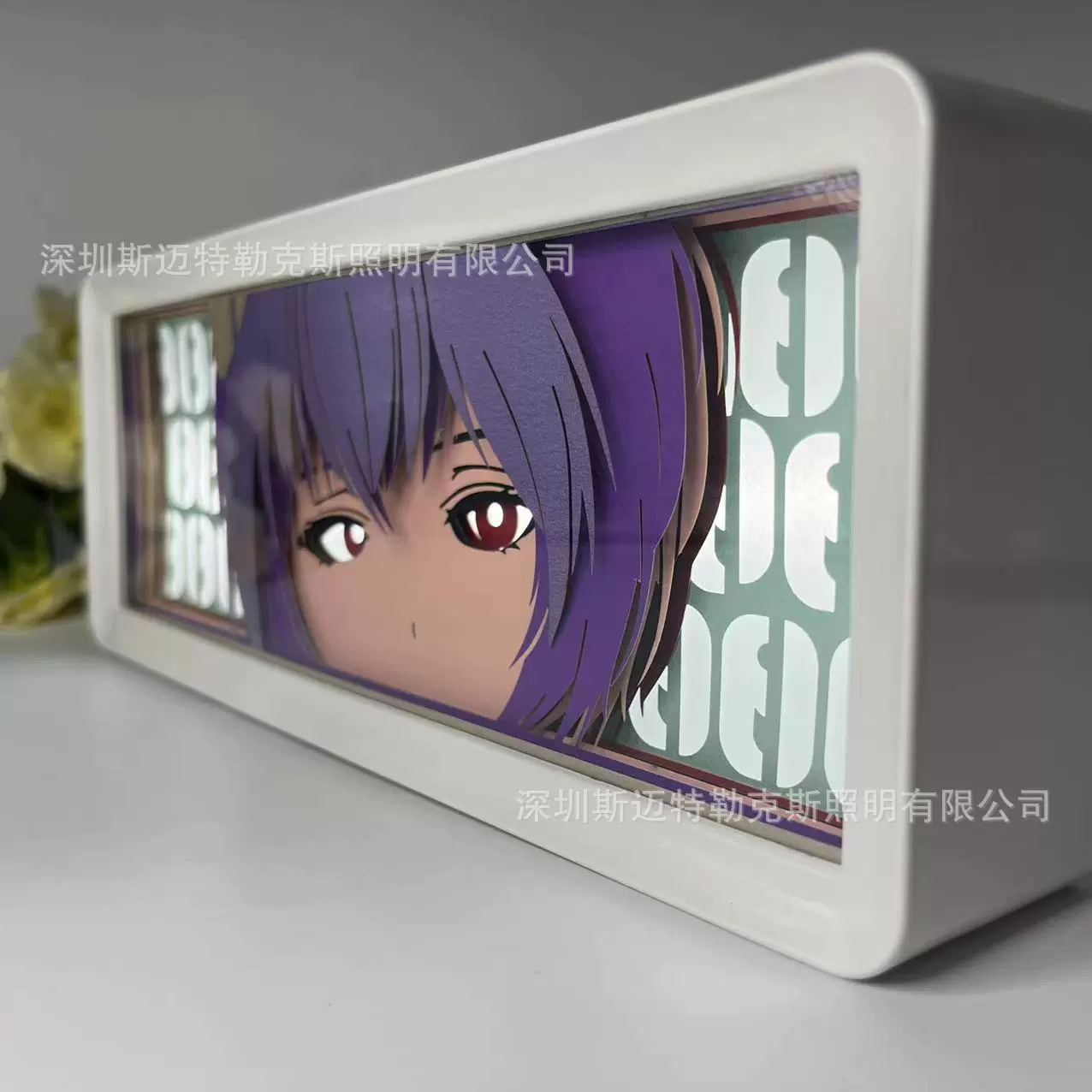 EVA Аянами Рэй бумажная вырезная лампа «Neon Genesis Evangelion», ночник Аска, аниме, подарок на день рождения