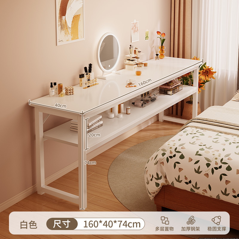 Comodador de dormitorio simple mesa de maquillaje moderna 2025 nueva luz de lujo simple alquiler de casa mesa de computadora rectangular