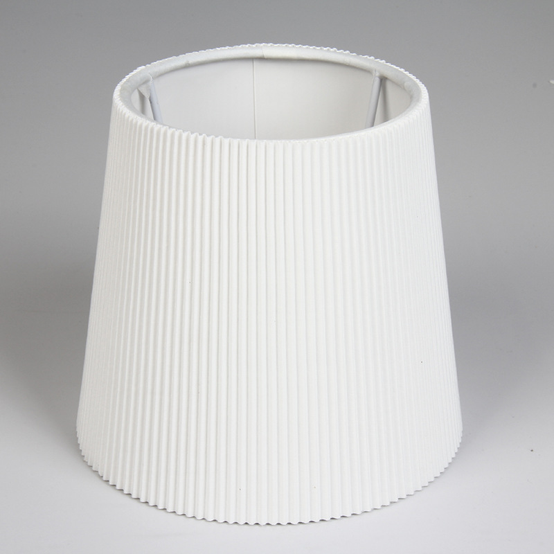 Xiaoping Post pantalla lámpara de mesa Shell pantalla de tela accesorios de iluminación cubierta de etiqueta plana simple pantalla de piso al por mayor