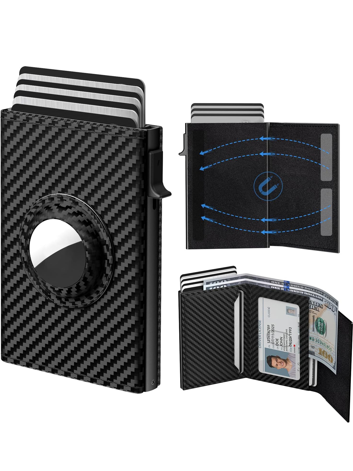 AIRTAG men's smart wallet card clip