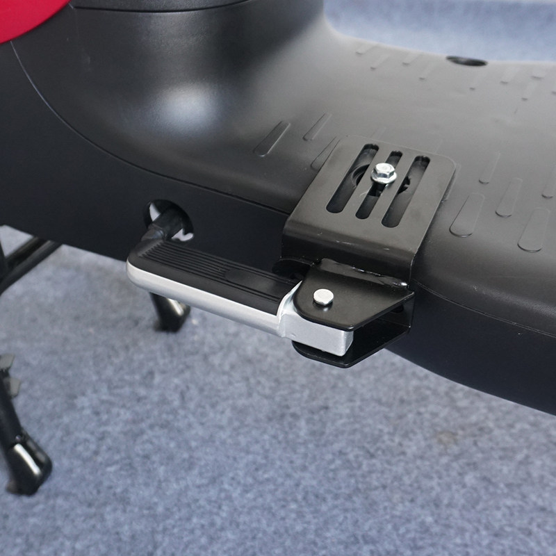 Electric Vehicle Front Footrests with Expandable Folding Pedals on Both Sides, Widened Footboards, Motorcycle Footboards, Non-Slip Footboards