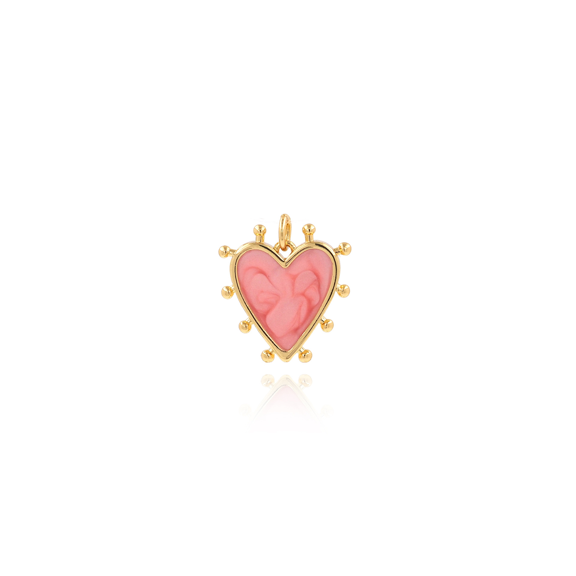 5g Weight Pendant Jewelry Making Type 19.5*18*2.8mm Jewelry Making Size DIY Jewelry Accessories Classification 1 Piece Quantity Copper Material Heart Shape Pattern Plating Design Simple Style, Classic Style Style 1 Piece 19.5*18*2.8mm Copper Heart Shape Pendant 4
