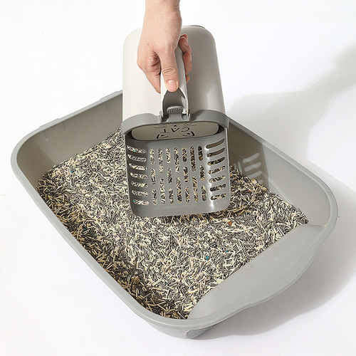 Cross-border new large-capacity all-in-one cat litter shovel, cat poop trash can, poop storage box, cat cleaning tool