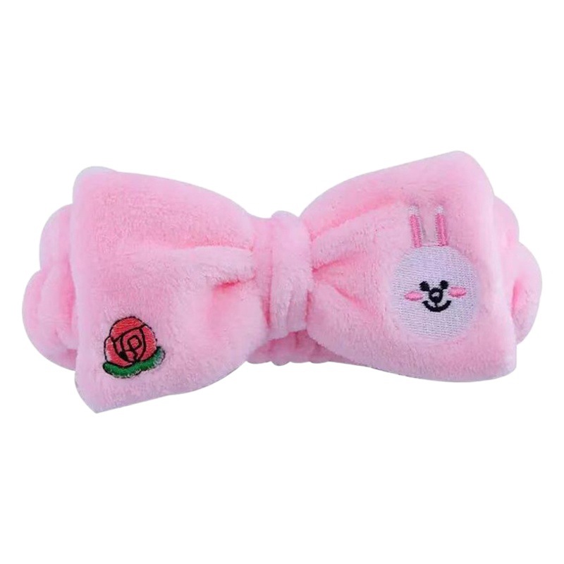 [Ventas directas de fábrica] lindo conejito de peluche banda de pelo Oso de dibujos animados cara lavado arco banda de pelo
