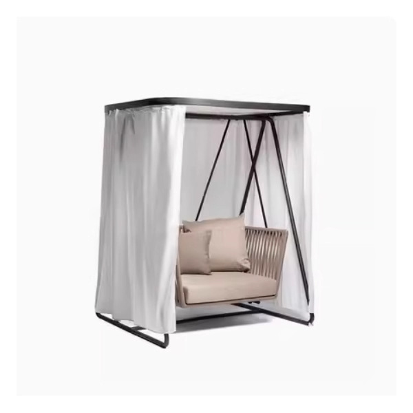 Silla columbrante al aire libre impermeable y protegida contra el sol patio sombra nórdica al aire libre balcón interior silla mecedora muebles residenciales