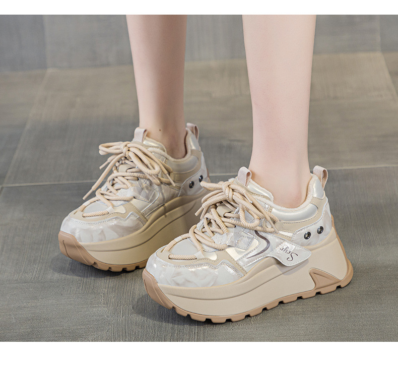 Giày sneaker nữ đế xuồng chunky phong cách retro, phối màu trẻ trung — M2977-1 plus màu trà sữa nhung, M2977-1 plus nhung màu mơ, M2977-1 plus nhung xám, M2977 lớp lót đơn màu mơ chi tiết 11
