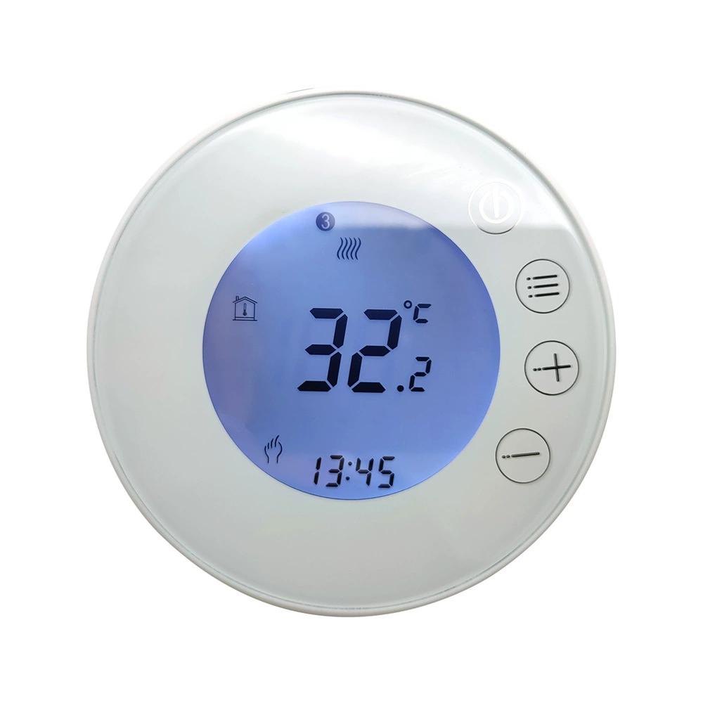 Круглый умный термостат внутри, термометр, контроллер, граффити