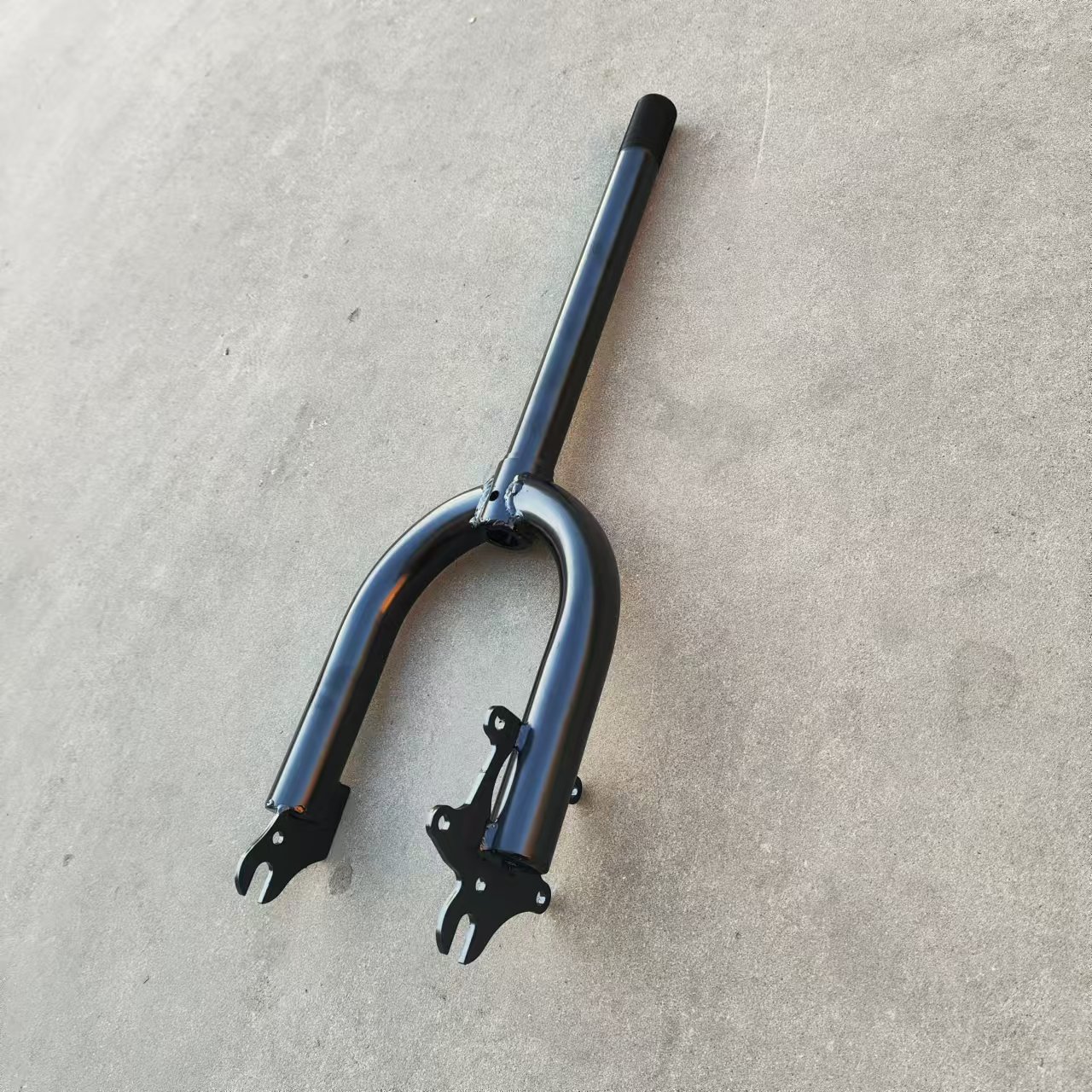 Front Wheel Bracket, Front Suspension Connection, Extended Front Fork with Disc Brake, Non-Shock-Absorbing Electric Vehicle Modification, Small Electric Vehicle