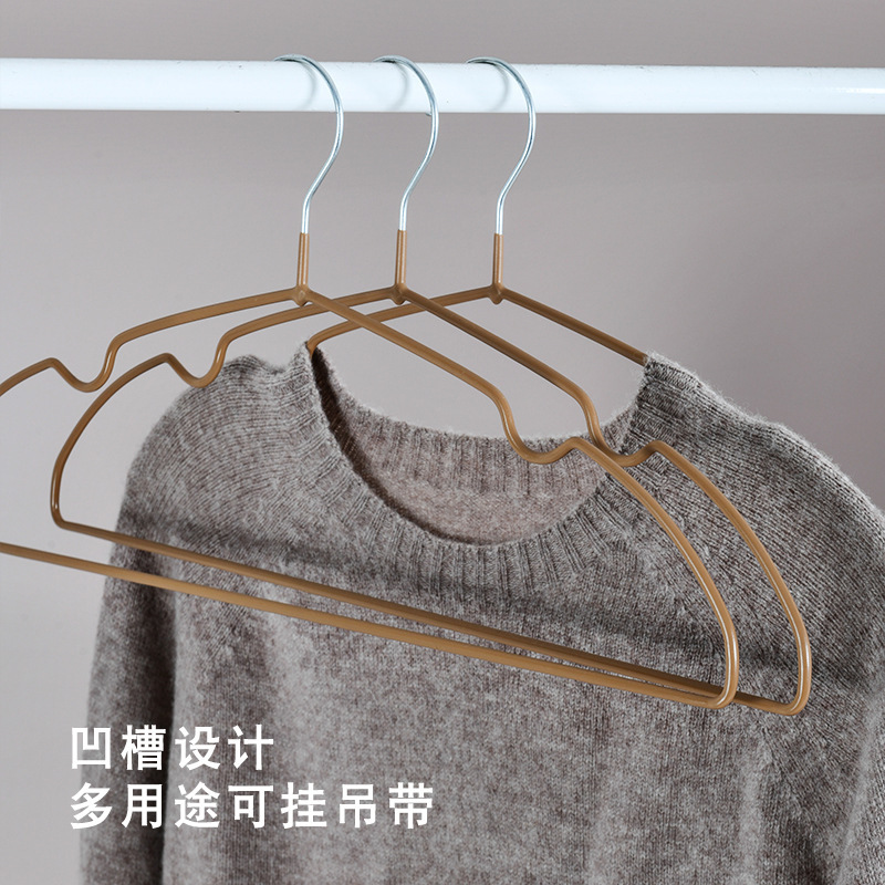 家庭用大人用樹脂ハンガー、シームレス、肩なし、防水、滑り止め金属製衣類乾燥ラック、卸売滑り止めデザイン|undefined