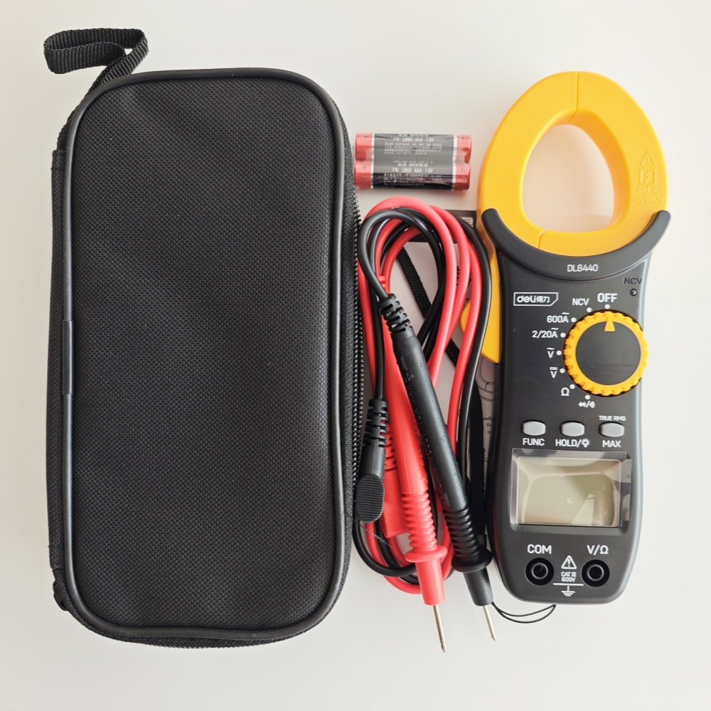 得力钳形万用表DL8440数字高精度电工数显万能表多功能智能