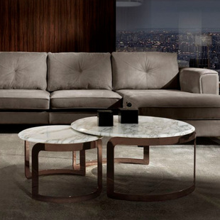 Minimalist Stainless Steel Side Table Simple Modern Living Room Sofa Tea Side Table Light Luxury Marble Metal Corner Table