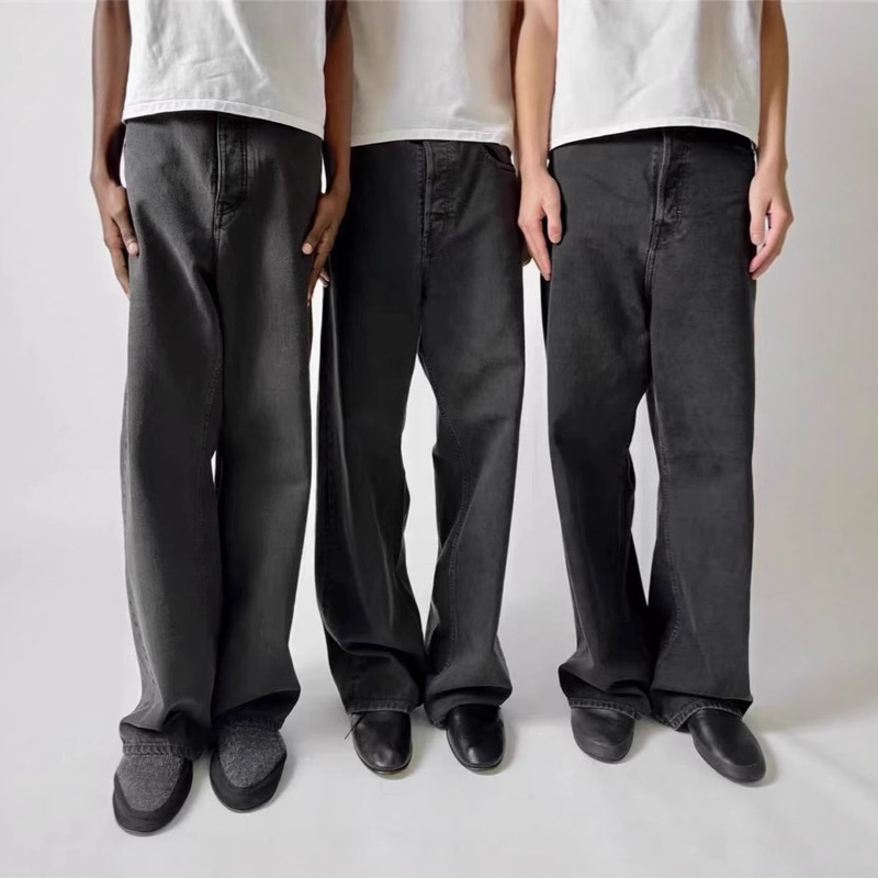 Vujade 009 Drop2WES washed gray black coffee jeans washed vintage kenijima