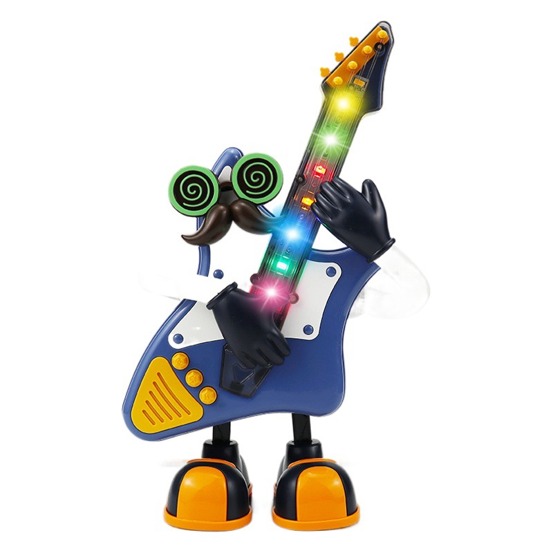 Transfronterizo de baile eléctrico instrumento de rock guitarra saxofón luz niños TikTok mismo juguete al por mayor