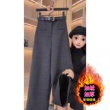 Áo Khoác Lông Cừu Pha Màu Xám, Dáng Vừa (Lót Lông Cừu)