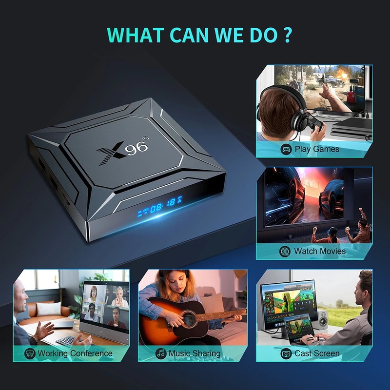 国境を越えた新しいセットトップボックス X96200 S905X5M Android 14 ギガビット デュアルバンド WIFI 4K 再生 TVBOX|undefined