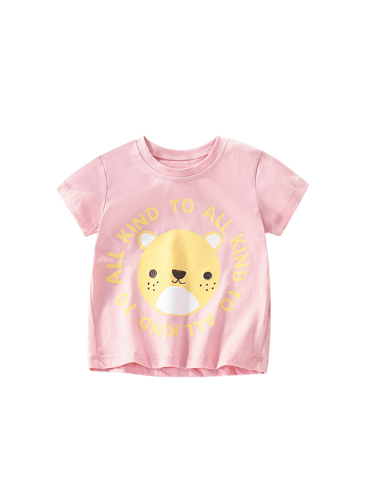Malwee niñas camisas de verano nuevos niños europeos y estadounidenses camisetas de cuello redondo casuales camisetas de mangas cortas para niños