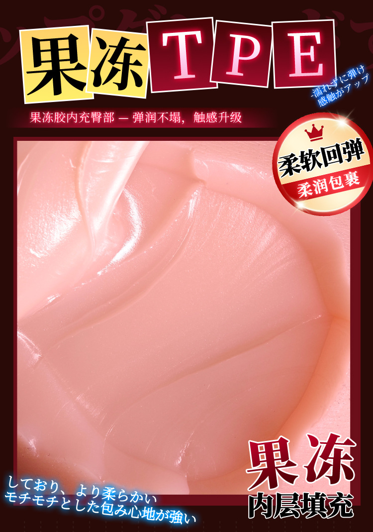 Jiuai Male Masturbator Airplane Cup Mold in TPE, Realistic Half-Body Doll, Manual Use — detail image 3