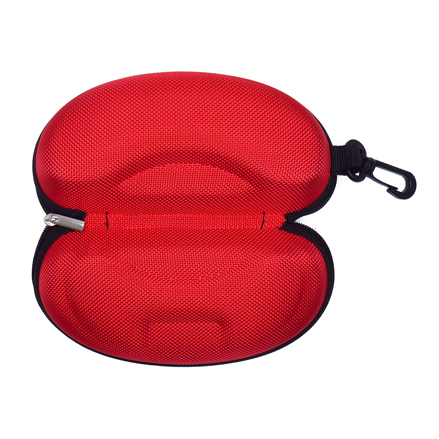 卸売EVAメガネケース オックスフォード布製 耐圧・耐衝撃サングラスケース フック付きジッパー式メガネケース メガネバッグ