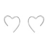 Silver needle, small design advanced earrings heart shaped, silver 925 sample, 2021 years, high-quality style