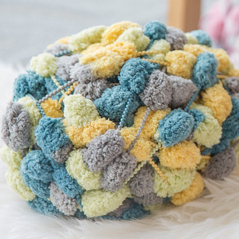 Ball thread handmade woolen ball manufacturer wholesale sofa car seat cushion thread grape ball thread wave wave thread wholesale