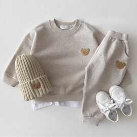 男宝宝春秋装套装2025新款婴幼儿男童卡通衣服假两件套可爱卫衣