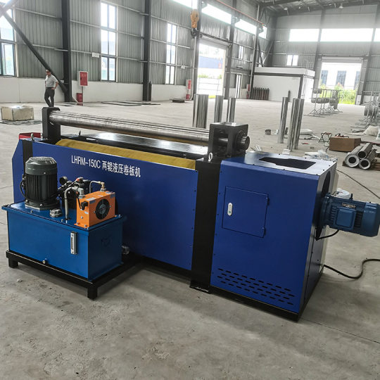 CNC automatic rubber roller plate bending machine hydraulic two-axis rubber roller without straight edge rolling machine electric rubber roller plate bending machine