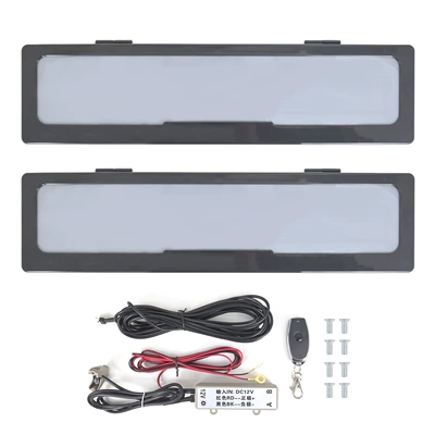 European Multifunctional License Plate Frame with Film EU Universal License Plate Frame Cigarette lighter Interface License Plate Frame EU License Plate Frame (License plate holder/license plate holder) - atomized-double-row