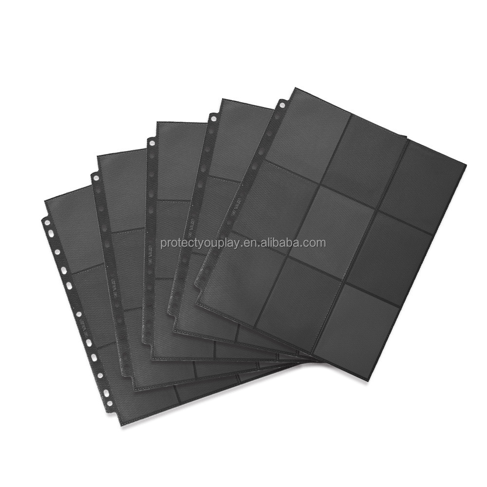 18-cuadrícula de color juego de cartas mágicas rey libro de cartas de juego página interna PP Página de colección de tarjetas de hojas sueltas