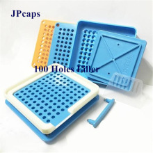 直销防潮手工100孔胶囊填充机食品包装机400孔胶囊手动填充板批发