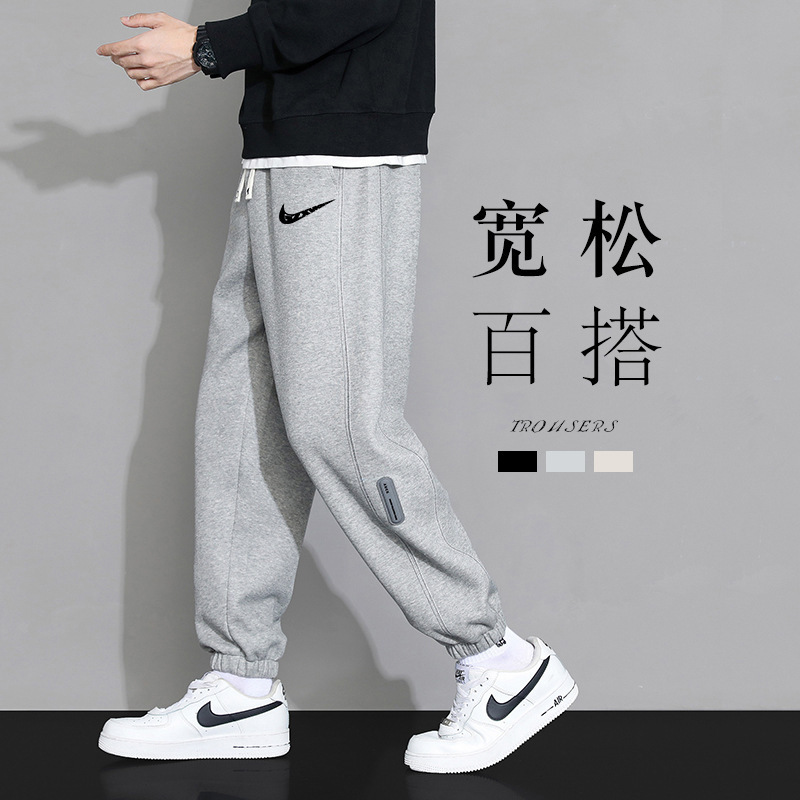Men's 2025 Sweatpants Men's Fleece-Lined Thickened Casual Pants Couple Spring New Jogger Sweatpants Women