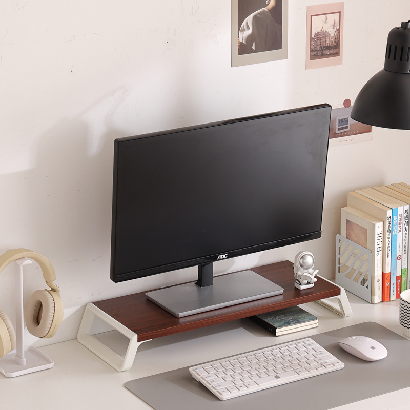경사진 다리, 월넛 + 화이트 프레임, USB 없음