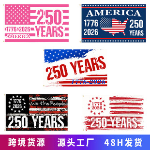 America 250th Anniversary Flag���R�d�羳�����o����Ñ����b�