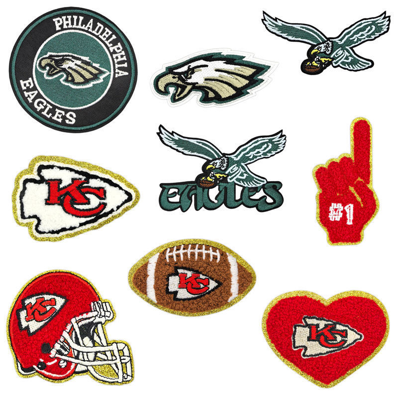 Jianxing Cross-Border Kansas City Kc Chiefs Philadelphia Eagles Embroidered Patch Nfl Football Badge Patch Jianxing Cross-Border Kansas City Kc Chiefs Philadelphia Eagles Embroidered Patch Nfl Football Badge Patch