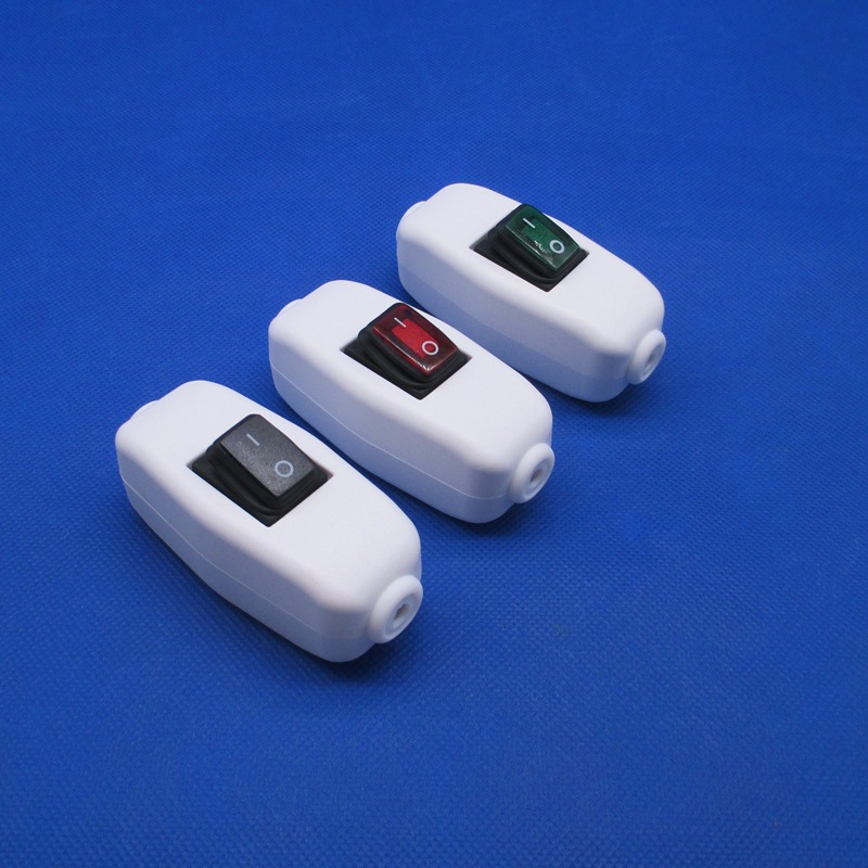 JR- 601防水开关2脚3脚带灯翘板线上中途开关6A250VAC 10A125VAC