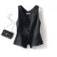 Acetic Acid Suit High-grade Satin Vest Women's Outer Wear 2024 Summer Thin High-end Sleeveless V-neck Waistcoat