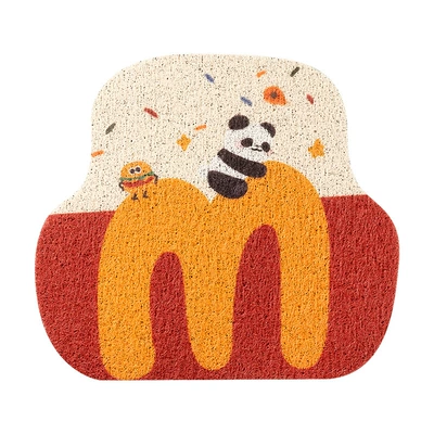 Avtomobil döşəmə paspasları Wire Ring Universal Mat Car Mat - food-panda-silk-circle-foot-mats-4550cm-other