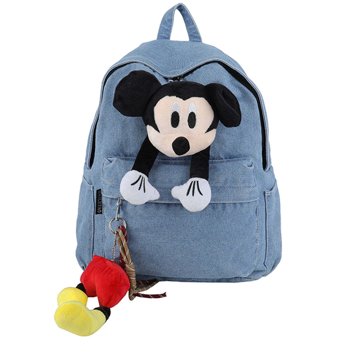 Muñeca 2026 mochila de gran capacidad de ocio nueva mochila de vaqueros caricatura encantadora clase de estudiantes de aire extranjero