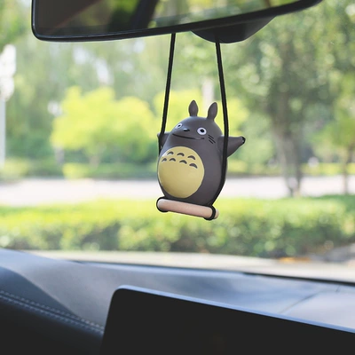 Car Pendant Totoro Car Rearview Mirror Decoration Spirited Away Swing Decoration Same Style Car Decoration (Car hanging) - totoro-car-pendant