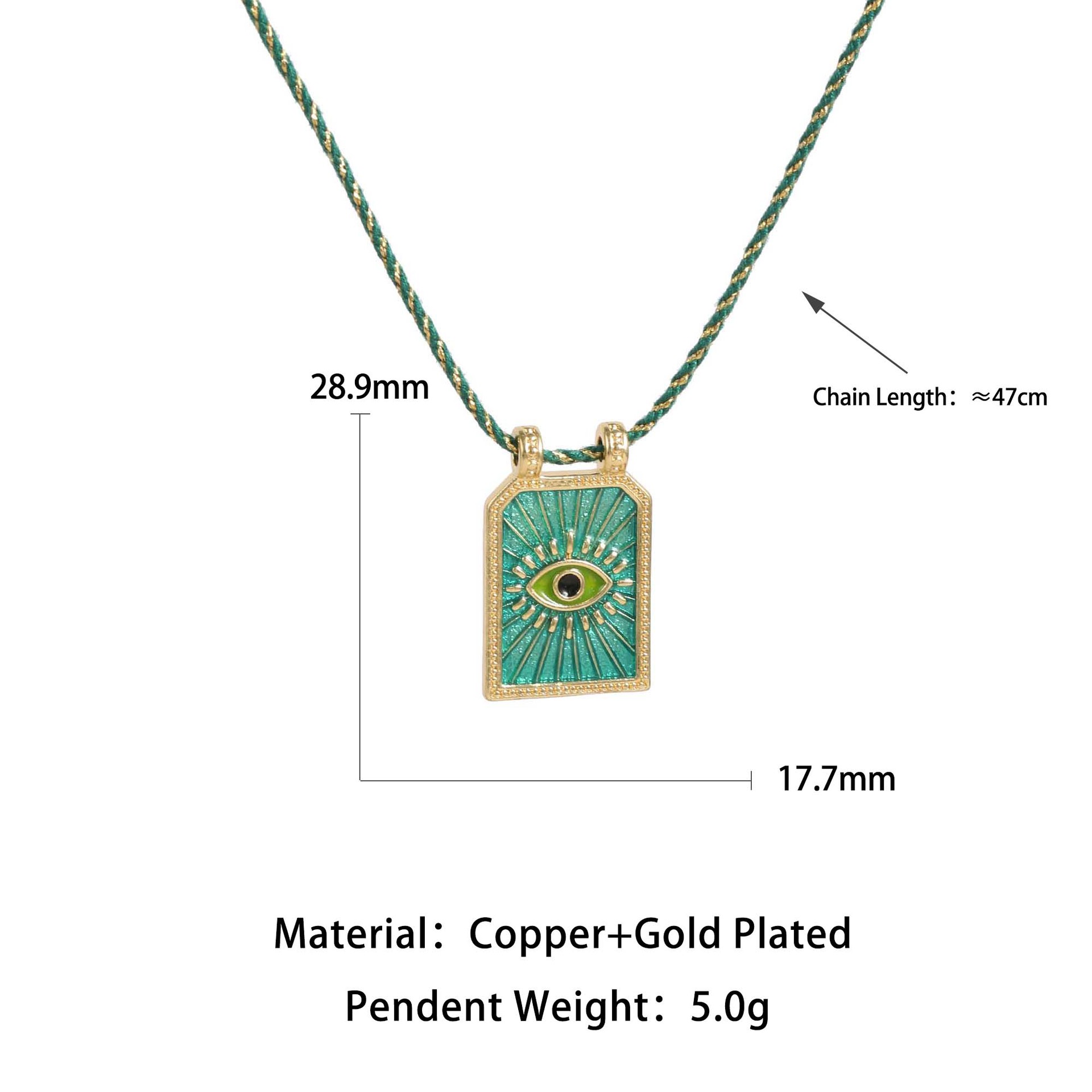 Polished Finish Wholesale Jewelry Vintage Style Astrology  Devil's Eye Copper Enamel Plating