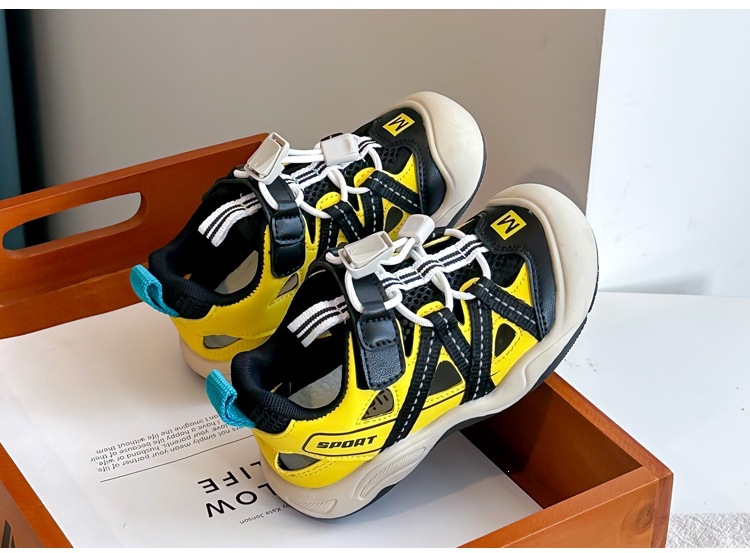 Breathable Closed Toe Childrens Sandals Soft Sole Beach Shoes_voghion.com