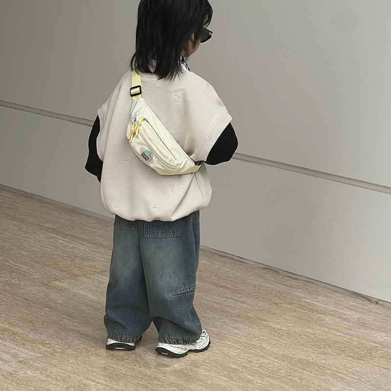 Bolso de pecho para niños de comercio exterior 2026 nuevo ocio coreano simple mochila para bebés, bolso mini deportivo para niños y niñas