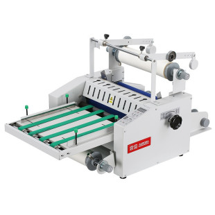 Zhadan AV370 Electric Steel Roller Laminating Machine Laminating Machine Hot Film Cold Laminating Automatic Paper Collection Single/double-sided Laminating