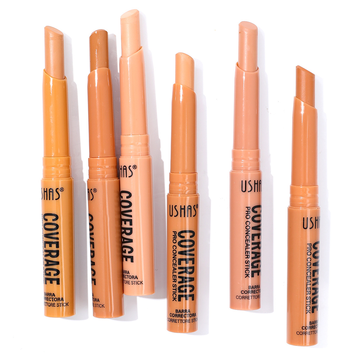 USHAS Europa y los Estados Unidos transfronterizos spot varilla impermeable a largo plazo natural reparar el maquillaje estereoscópico UC058A + B