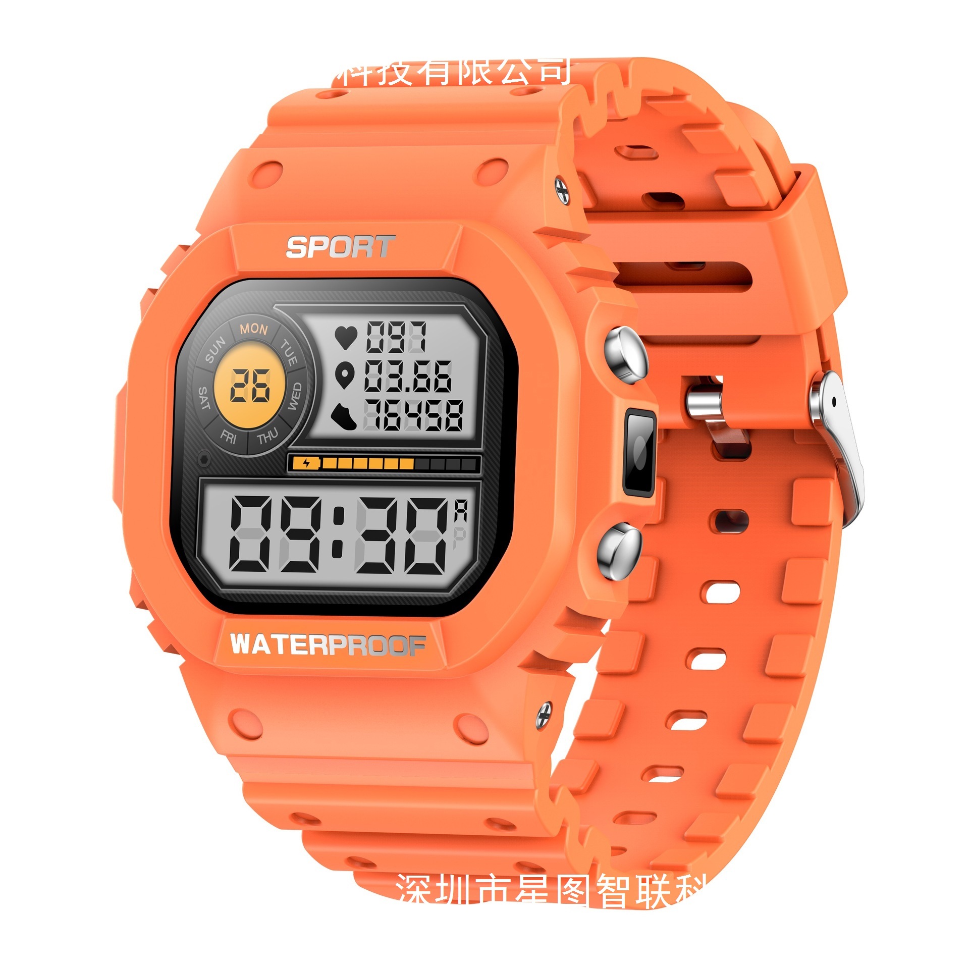 Lc31 Smart Watch 1.75 Square Screen Bluetooth Ip68 Waterproof Heart Rate Blood Oxygen Sleep Monitor Flashlight Guide Women