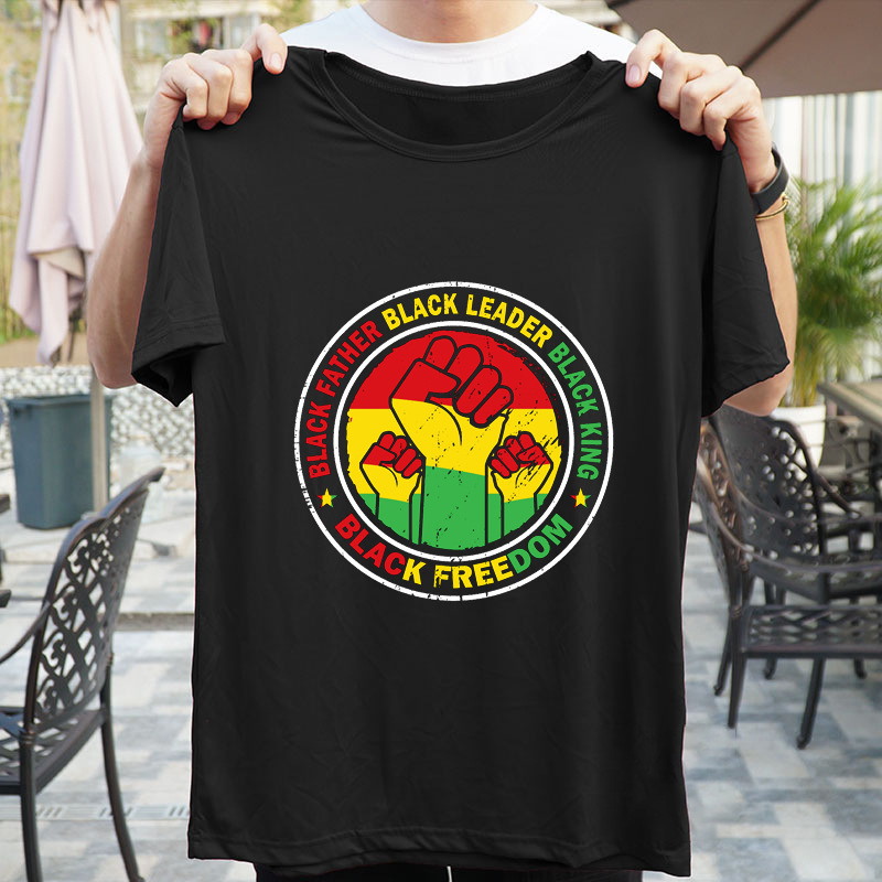 2026 Cross-Border Summer European and American 1865 Juneteenth June Festival Feminist Men's and Women's Short Sleeve T-Shirt