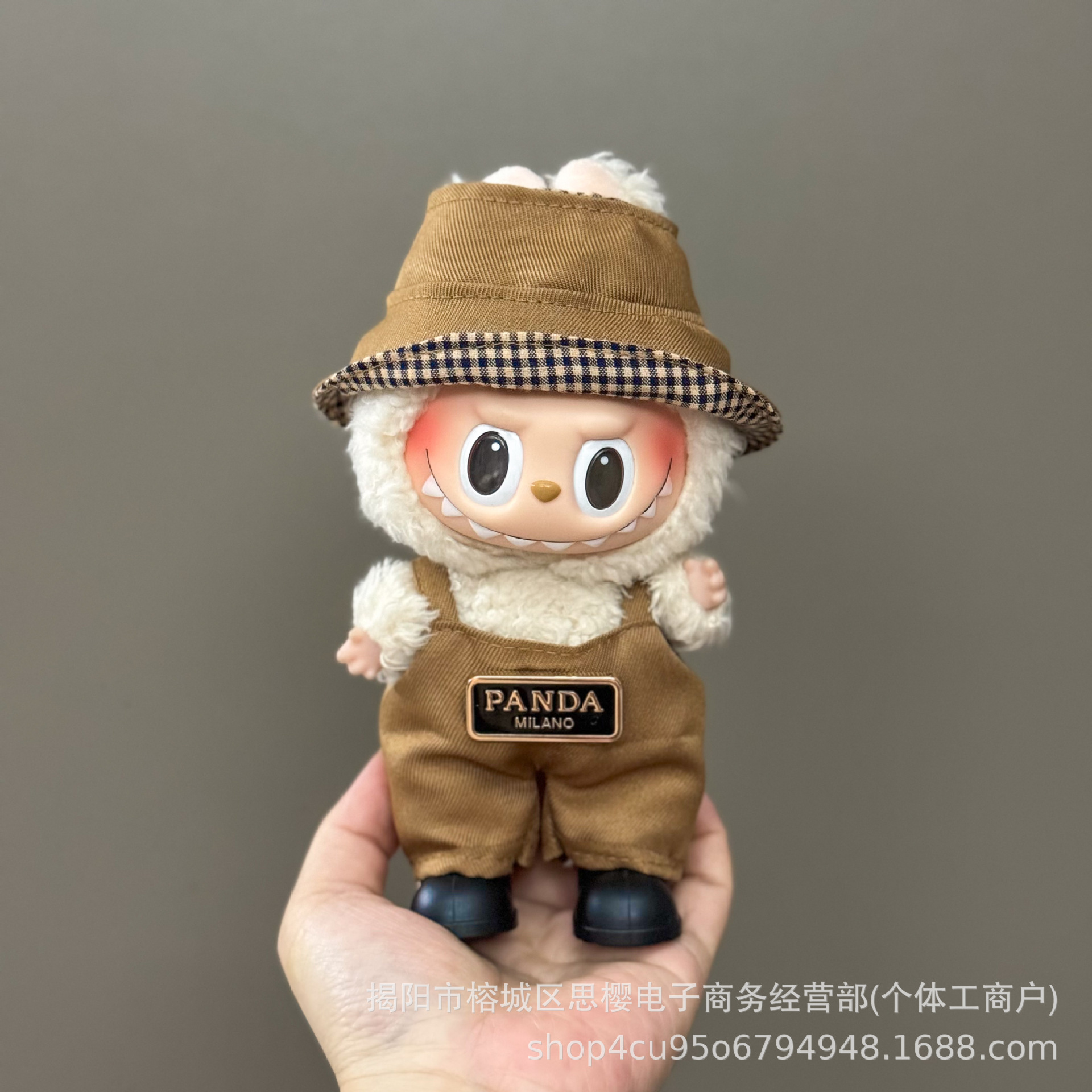 Ropa exclusiva para muñeco Labubu – prendas de peluche 17 cm, falda y traje para primera y segunda generación